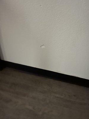 Dent in wall