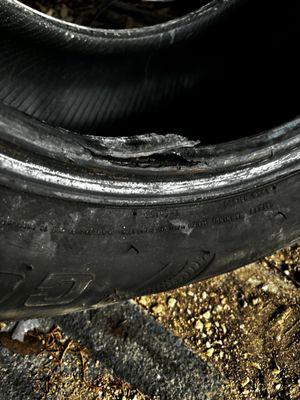 Another ruined tire.