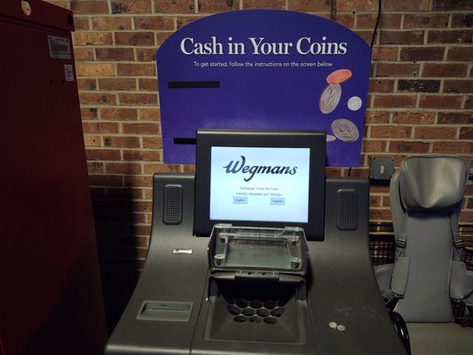 The Wegmans coin machine which was once free!!! A slap in the face from Wegmans.