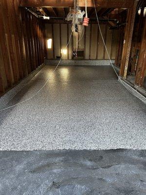 Epoxy garage floor