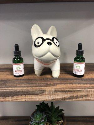 We are a pet friendly store that also offer CBD products for your fur babies!