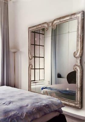 Stunning  64 X 64 wooden mirror