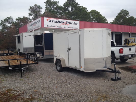 We carry utility, cargo and equipment trailers