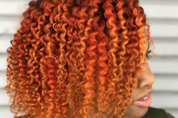 Curls and Color on Natural Hair.