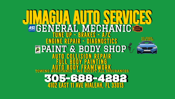 ALL INSURANCES ACCEPTED FOR  AUTO REPAIR.