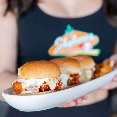 Chicken buffalo sliders!