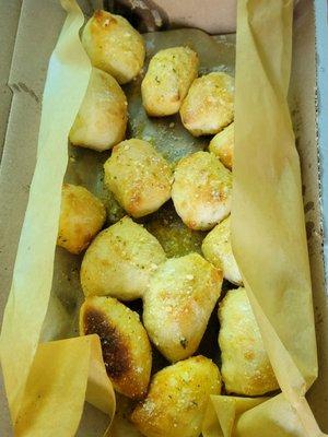 Parmesan bread bites. Omg delicious!!