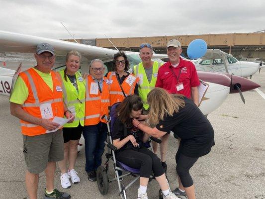 Our team members volunteered at the Challenge Air event where we help special needs children earn their "wings."