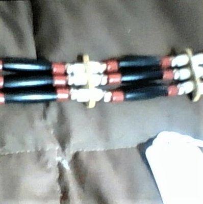 Beautiful Wampanoag Deerskin with Buffalo chokers on Sale $30.00