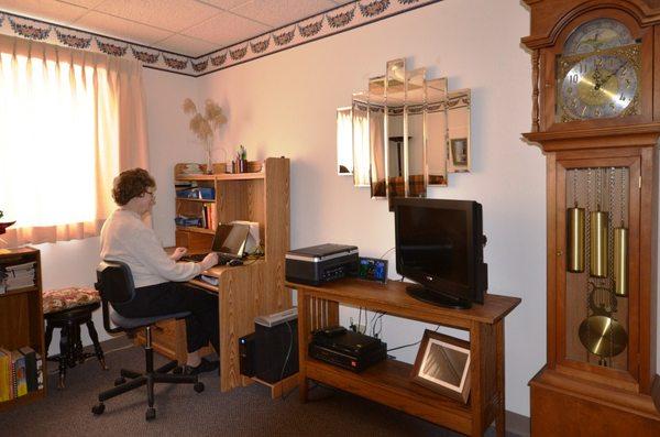 Typical Living Room with Computer Area