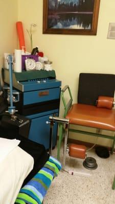 Their treatments are as old as their equipment. I've never even seen a patient use that workout chair.