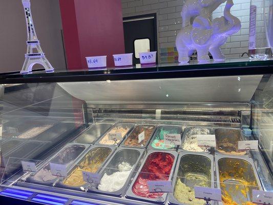 Gelato selection