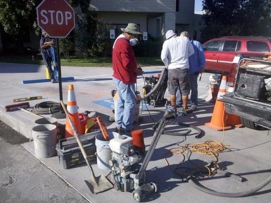 Concrete Grinding Crew