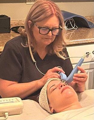 Micro-current facial by Barbara The Enlightened Touch