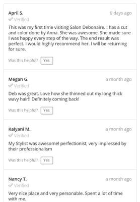 These are are current reviews on Groupon
These clients have been confirmed by groupon! Our rating is Excellent! 
Vs Yelp false reviews