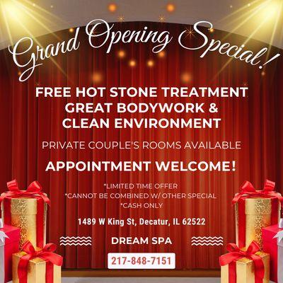 Grand Opening Special!