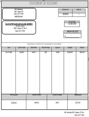 Mass billing for dentist/other mailer