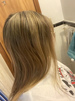 Top layer of my hair after second visit