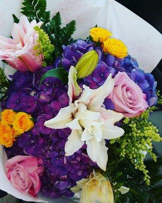 Flowers from a patient.