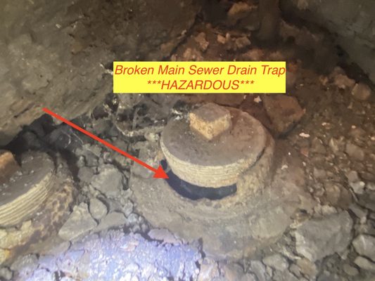 Older damaged cast iron sewer pipes and clean-out traps can emit harmful sewer gases as well as catastrophic plumbing leaks.