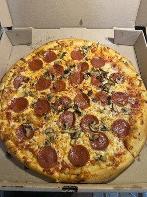 Pepperoni and Mushroom