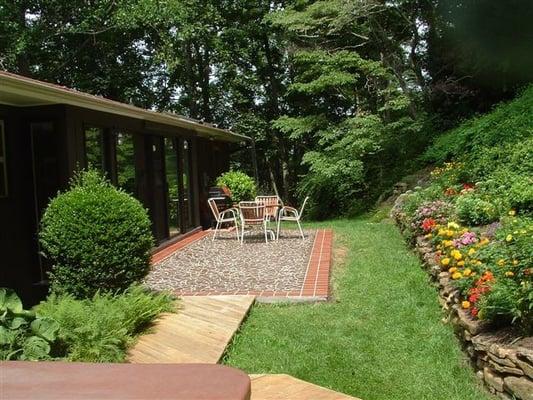 quarry tile mosaic patio