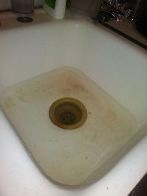 Sink still clogged after 1 week!