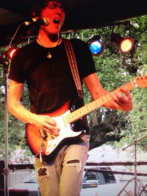 Musician Ben Zuniga and his band performed in 2013. A great rock sound. And, oh those guitars. #benhottie