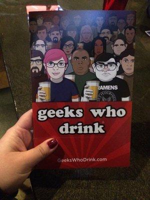 Geeks Who Drink- Wednesday night trivia @ 8