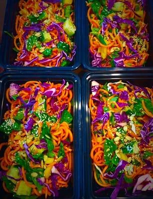 Raw Asian sweet potato noodles