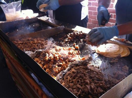 Steak, pork, and chicken...aw yeah!!!