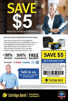 Save more time and money with Cartridge World Kendall