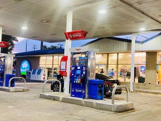 Fancy new Exxon station...