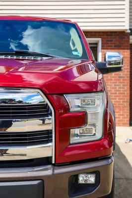 Ford F-150 with an Express Detail with a Wax Add-On.