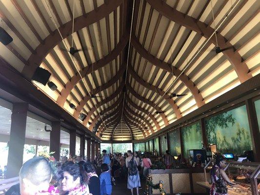 Luau buffet dining hall