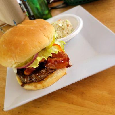 Spicy Kona Burger Cole slaw