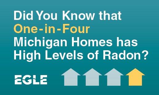 One in 4 homes in Michigan have high levels of radon.