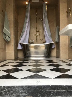 French Limestone walls Classic Versailles floor