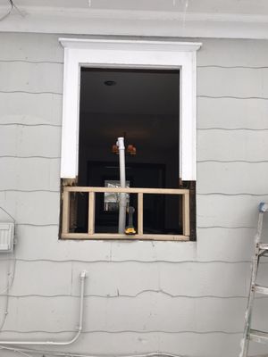 Framing in to receive a smaller window.