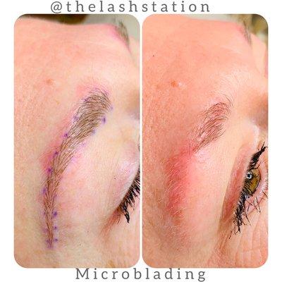 Microblading before & after