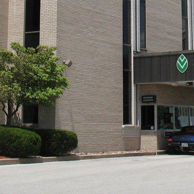 The Security Bank of Kansas City branch drive-through at 5800 Foxridge Dr in Mission, KS.