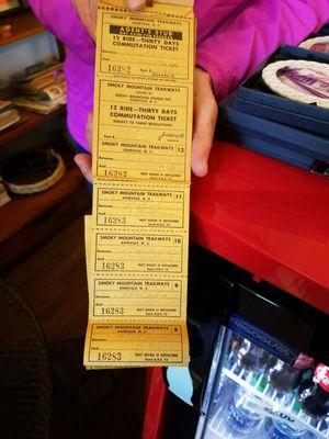 Old bus tickets