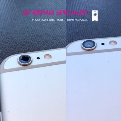 6 Plus Back Camera Replacement. (Before & After)