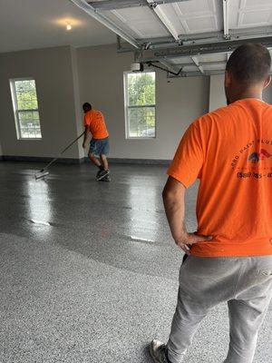 Epoxy garage floors