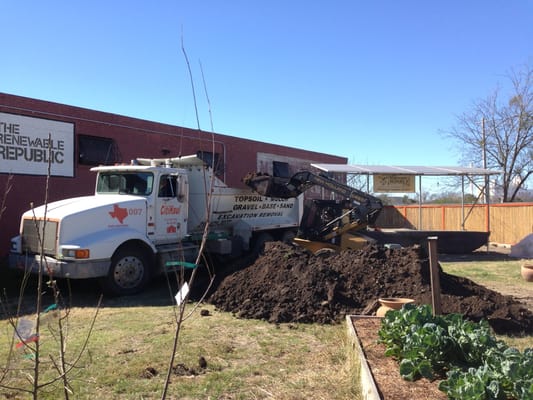 Soil removal in the San Antonio area