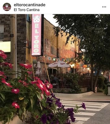 El toro cantina the only restaurant in little Italy whit a patio