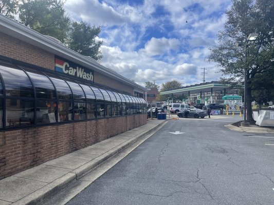 Exterior of the car Wash