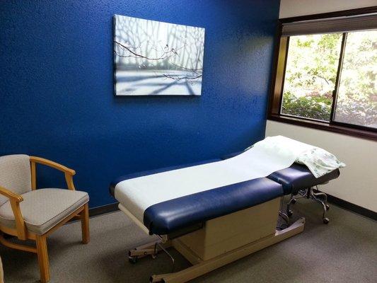 Bright, inviting exam rooms