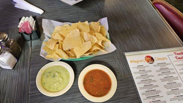 Chips and Salsa. Okay but nothing special!!!!