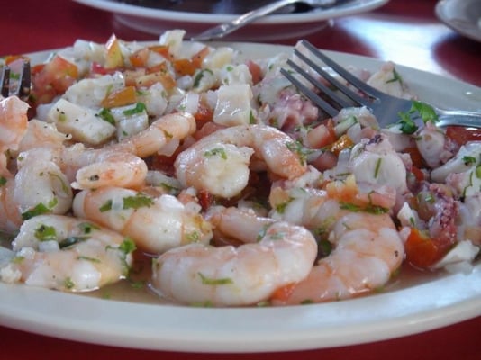 Authentic Guatemalan style ceviche